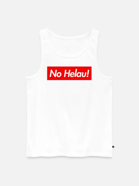 NO HELAU - Männer Premium Bio Tank Top - Weiß