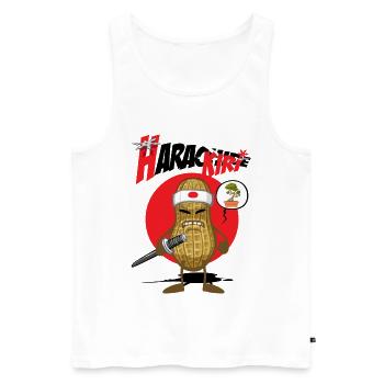 Peanut kiri - Männer Premium Bio Tank Top - Weiß - Vorne - AI Model Male 178 light (178cm)
