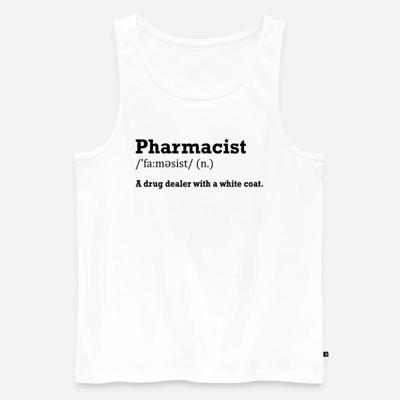 Pharmacist Geschenk Apotheke - Männer Premium Bio Tank Top - Weiß