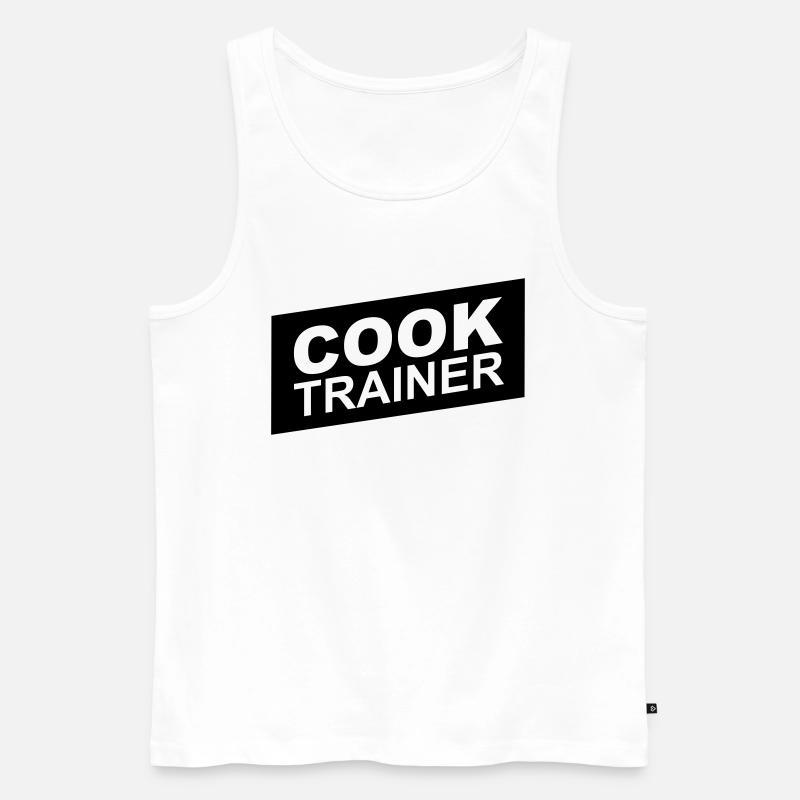 cook trainer - Männer Premium Bio Tank Top - Weiß