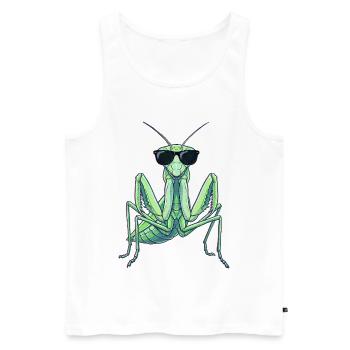 Arts martiaux de kung fu de mante religieuse - Débardeur bio Premium Homme - blanc - Devant - Michal (187cm)