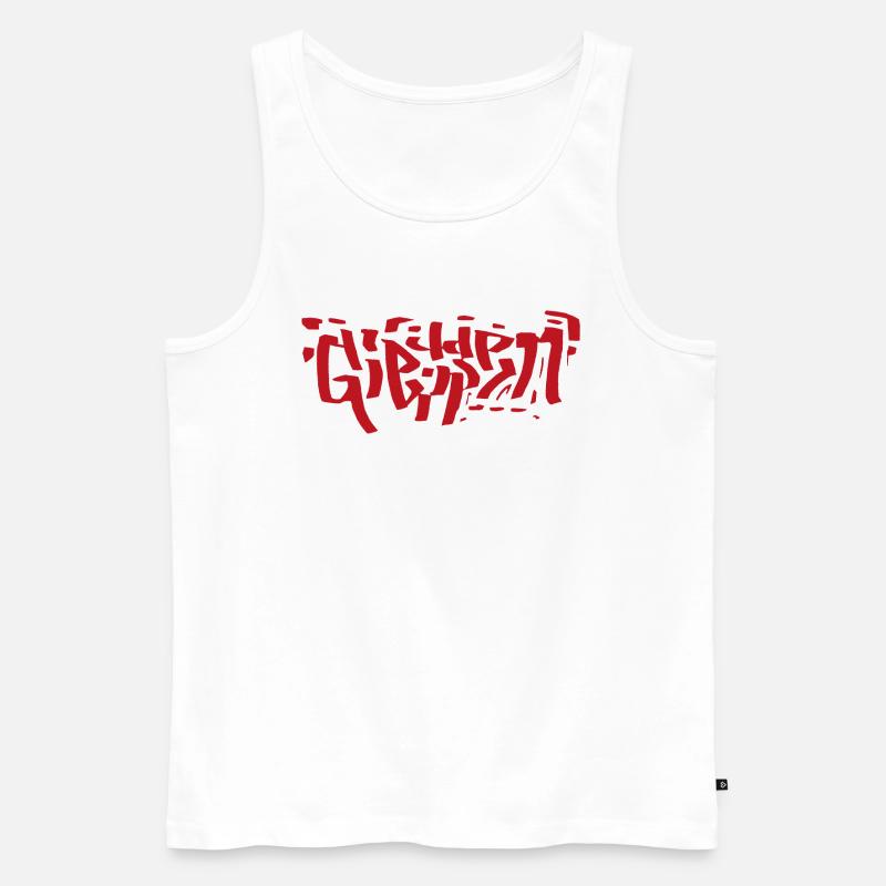 Giessen - Männer Premium Bio Tank Top - Weiß