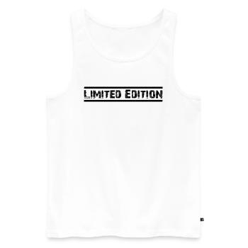 Limited Edition Design - Men's Premium Organic Tank Top - white - Front - Michal (187cm)