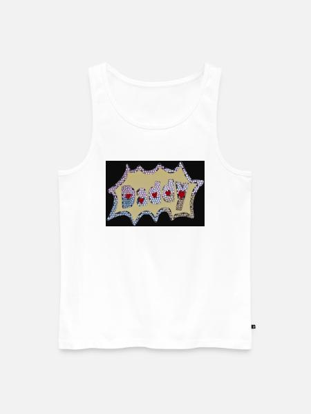 Herzddy - Männer Premium Bio Tank Top - Weiß