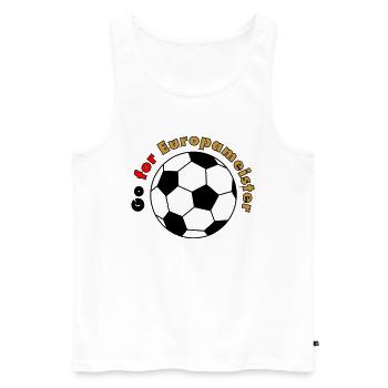 Go for Europameister - Männer Premium Bio Tank Top - Weiß - Vorne - Michal (187cm)