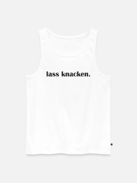 Lass knacken - Männer Premium Bio Tank Top - Weiß