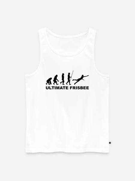 Frisbee Wurfscheibe Sport - Männer Premium Bio Tank Top - Weiß
