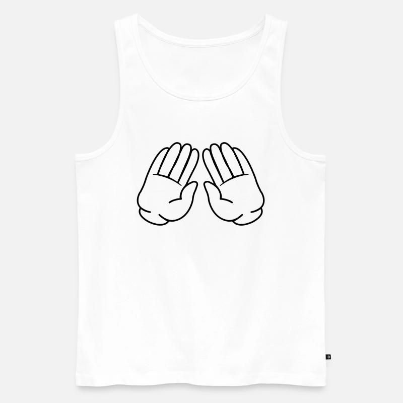 comic hände 02 - Männer Premium Bio Tank Top - Weiß