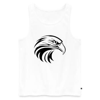 adler - Männer Premium Bio Tank Top - Weiß - Vorne - Michal (187cm)