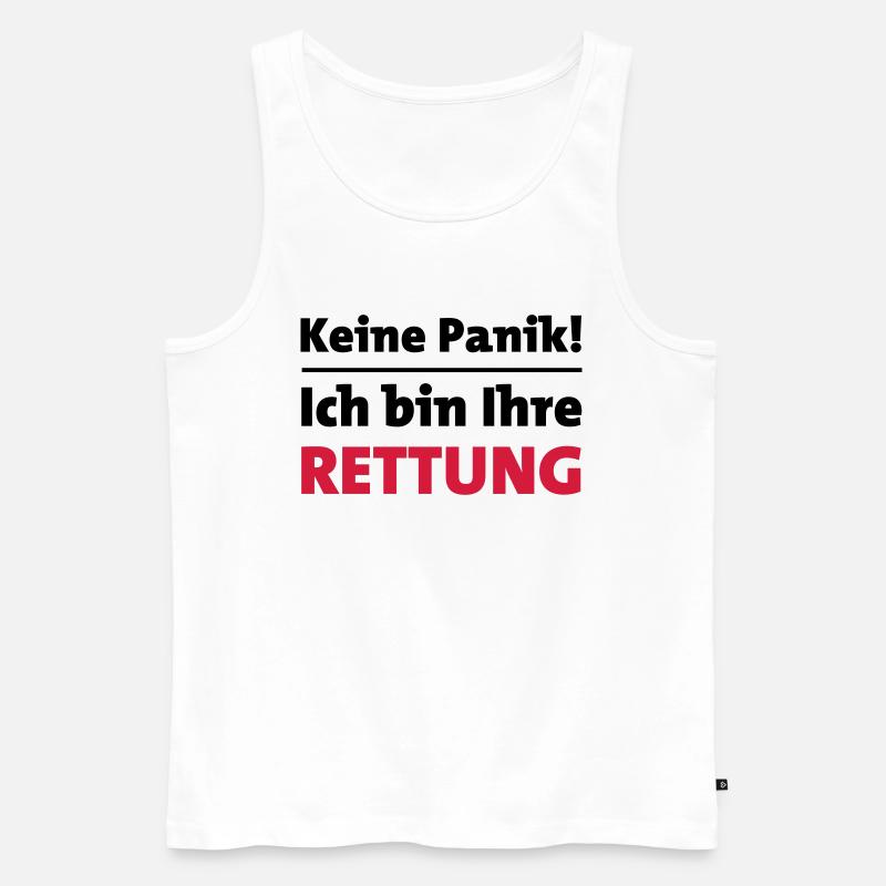 Rettung - Männer Premium Bio Tank Top - Weiß