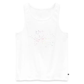 Berlin Karte U-Bahn Stationen - Männer Premium Bio Tank Top - Weiß - Vorne - AI Model Male 178 light (178cm)