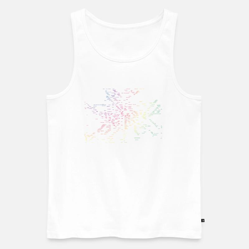 Berlin Karte U-Bahn Stationen - Männer Premium Bio Tank Top - Weiß