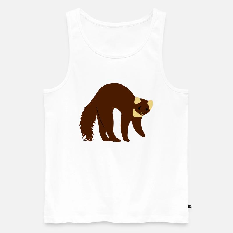 marder - Männer Premium Bio Tank Top - Weiß