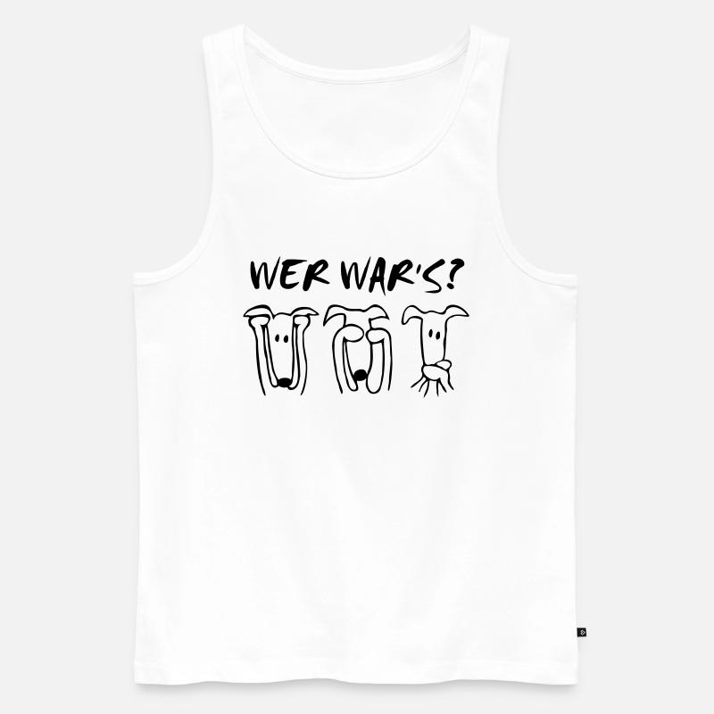 wer-wars? - Männer Premium Bio Tank Top - Weiß