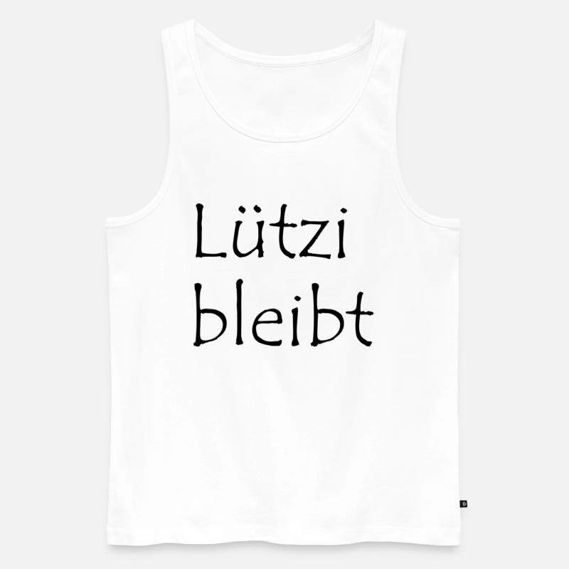 Lützerath Protestanten Spruch Lützi bleibt - Männer Premium Bio Tank Top - Weiß