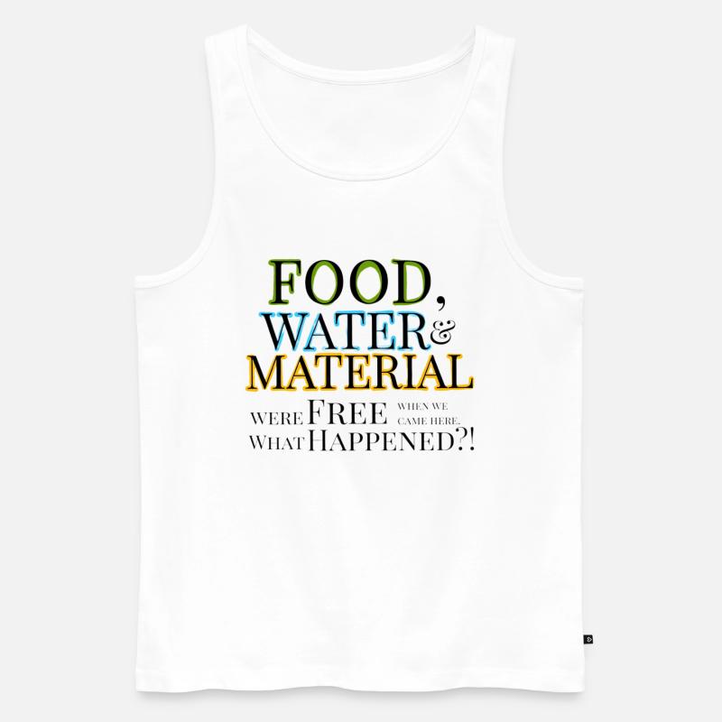 What happened? - Männer Premium Bio Tank Top - Weiß