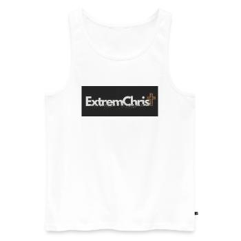 1000021918 - Männer Premium Bio Tank Top - Weiß - Vorne - Michal (187cm)