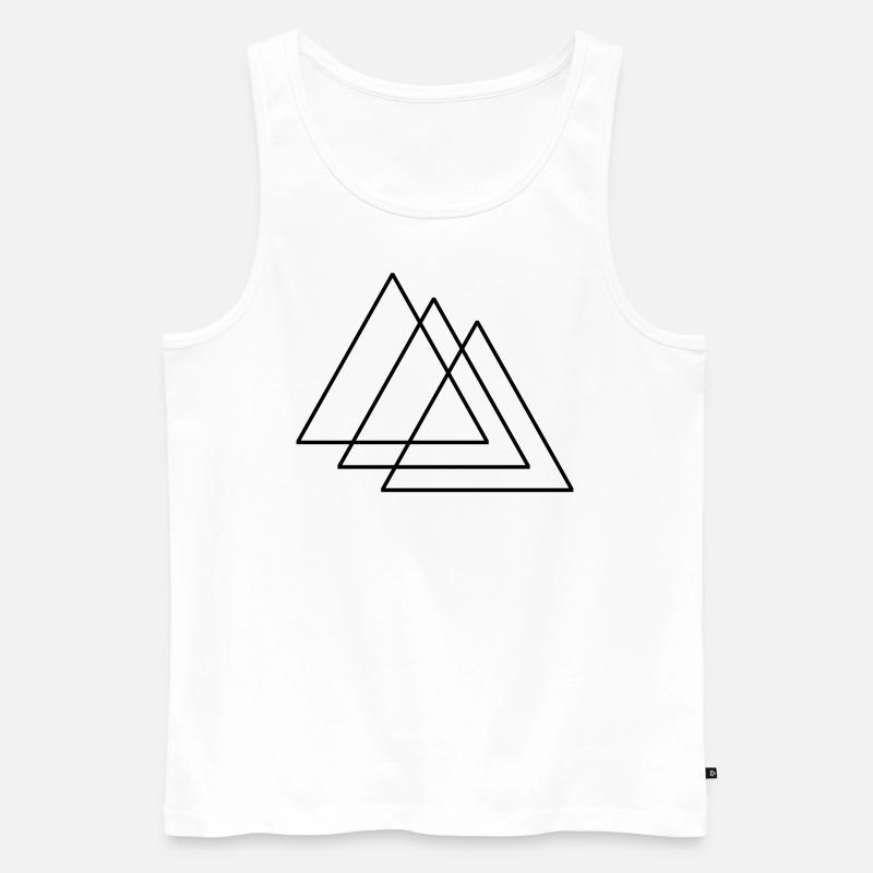 Trinity - Männer Premium Bio Tank Top - Weiß
