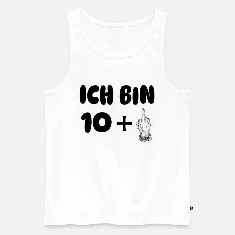 ICH BIN 11 - Männer Premium Bio Tank Top - Weiß