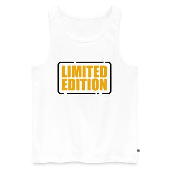 Limited Edition besonders einzigartig Unikat Juwel - Männer Premium Bio Tank Top - Weiß - Vorne - AI Model Male 178 light (178cm)