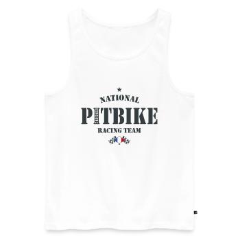 Pitbike NRT AG France - Débardeur bio Premium Homme - blanc - Devant - AI Model Male 178 light (178cm)
