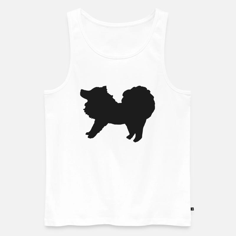 Spitz schwarz - Männer Premium Bio Tank Top - Weiß