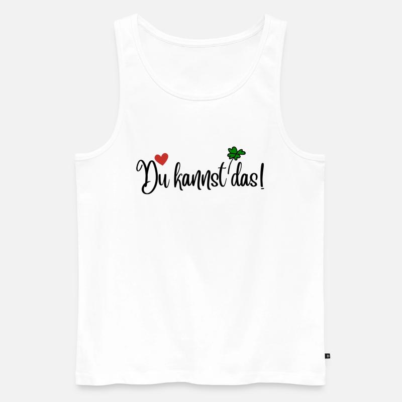 Du kannst das! - Männer Premium Bio Tank Top - Weiß