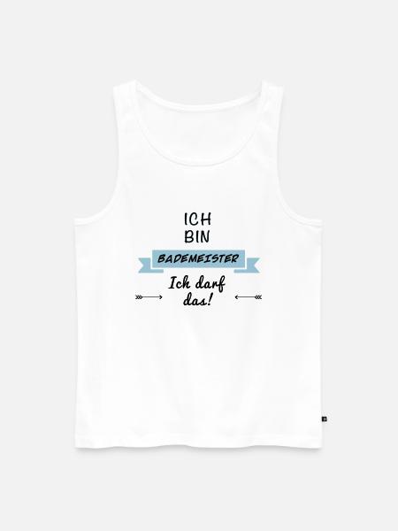 bademeister tshirt - Männer Premium Bio Tank Top - Weiß
