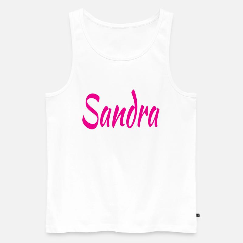 Sandra - Männer Premium Bio Tank Top - Weiß