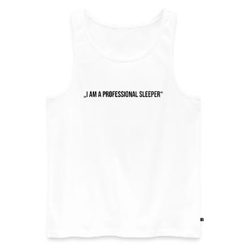 Mikalea Shiffrin merch skier - Men's Premium Organic Tank Top - white - Front - Michal (187cm)
