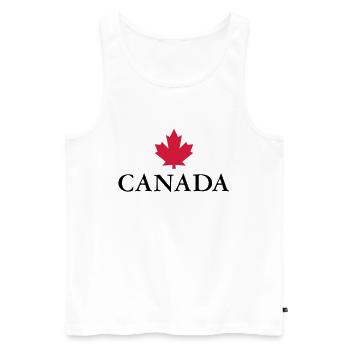 Canada Ottawa Ahorn Maple Leaf Kanada Amerika - Männer Premium Bio Tank Top - Weiß - Vorne - AI Model Male 178 light (178cm)