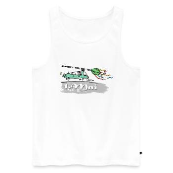 Erster Mai - Männer Premium Bio Tank Top - Weiß - Vorne - Michal (187cm)