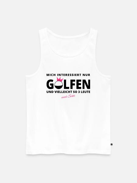 GOLFER-INTERESSE Sekt - Männer Premium Bio Tank Top - Weiß