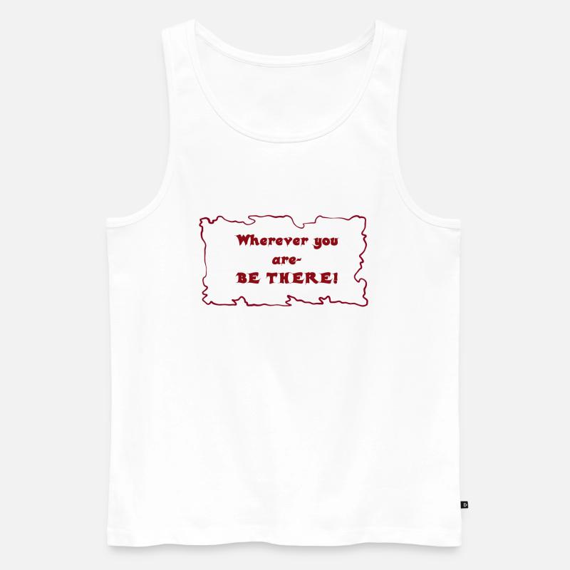 Sei da! - Männer Premium Bio Tank Top - Weiß