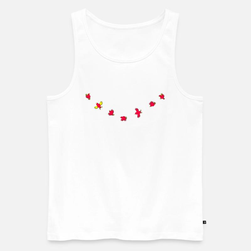Birdies - Männer Premium Bio Tank Top - Weiß