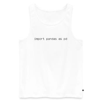 Pandas Import Blanc - Débardeur bio Premium Homme - blanc - Devant - Michal (187cm)