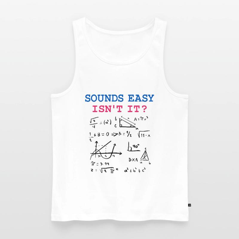Funny Math Jokes, Physics and Math Formulas Men's Premium Organic Tank Top