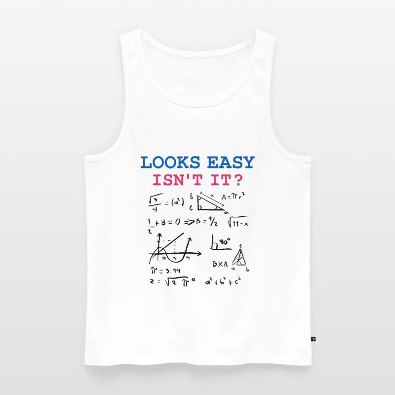 Funny Math Jokes, Physics and Math Formulas Men's Premium Organic Tank Top
