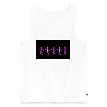 Figuren - Männer Premium Bio Tank Top - Weiß - Vorne - AI Model Male 178 light (178cm)