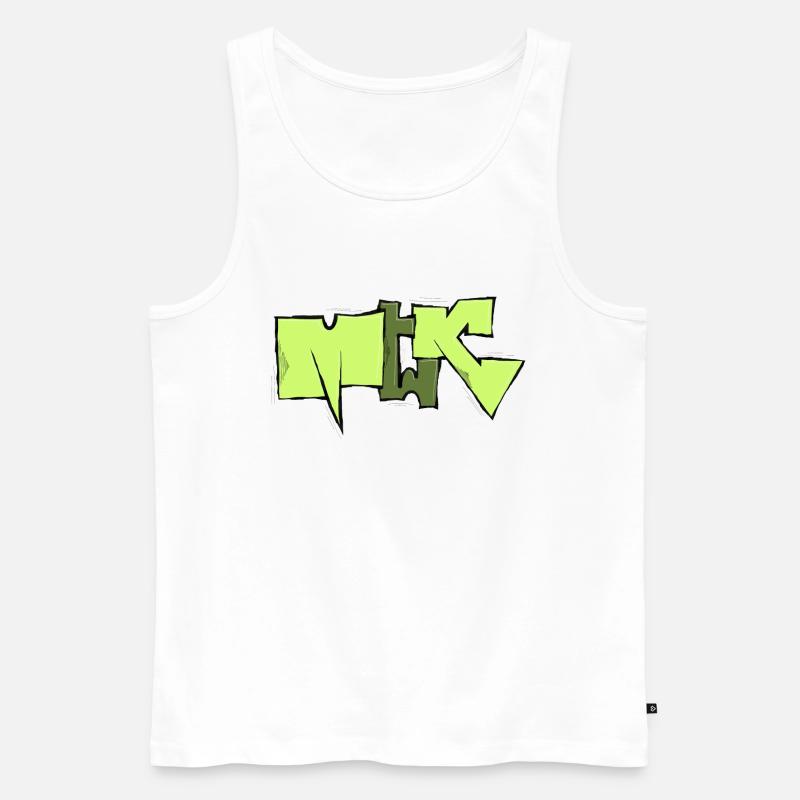 MTK CREW - Männer Premium Bio Tank Top - Weiß