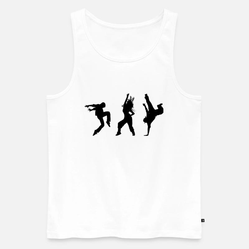 dance breakedancer dance - Männer Premium Bio Tank Top - Weiß