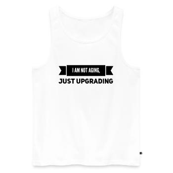 40. Geburtstag Geschenkidee - Männer Premium Bio Tank Top - Weiß - Vorne - Michal (187cm)