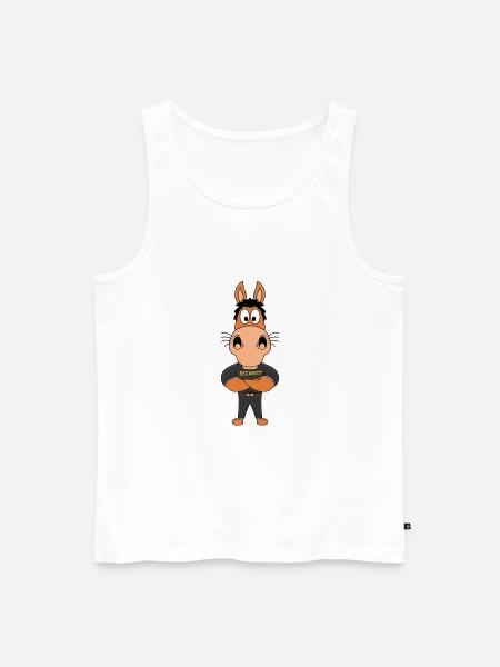 PFERD - PONY - SECURITY - BODYGUARD - TÜRSTEHER - Männer Premium Bio Tank Top - Weiß