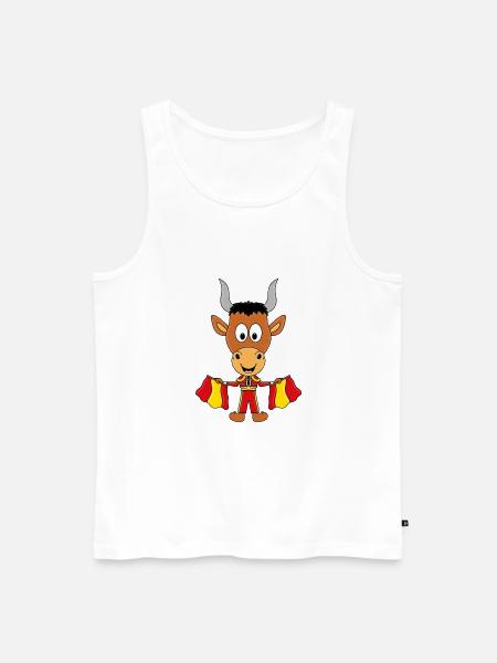 TORERO - STIER - SPANIEN - TIER - Männer Premium Bio Tank Top - Weiß