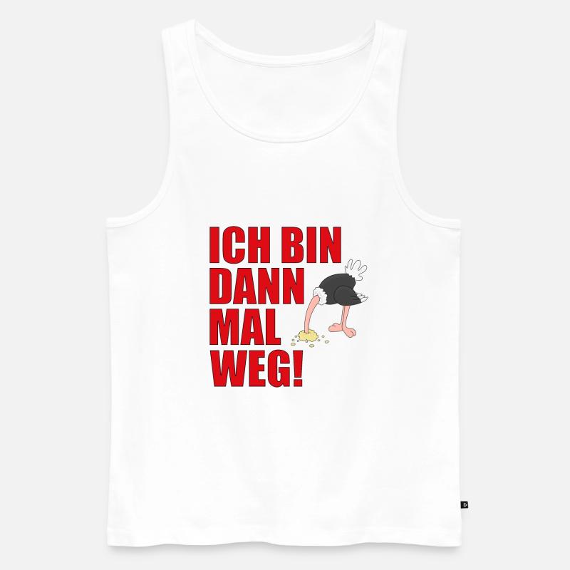 ICH BIN DANN MAL WEG! - Männer Premium Bio Tank Top - Weiß