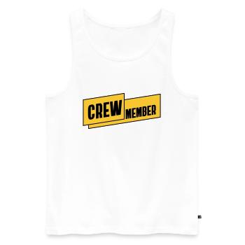 CREW Member Team Staff Group Team Selection - Men's Premium Organic Tank Top - white - Front - AI Model Male 178 light (178cm)