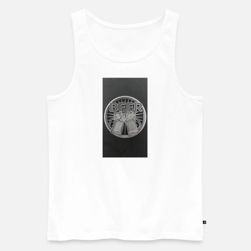 Time for Beer - Männer Premium Bio Tank Top - Weiß