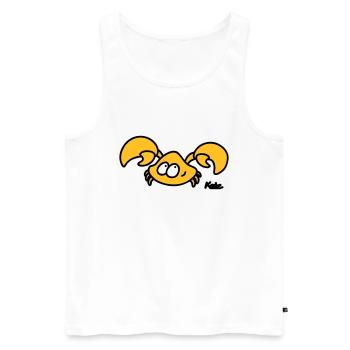 Krebs (3c) - Männer Premium Bio Tank Top - Weiß - Vorne - AI Model Male 178 light (178cm)