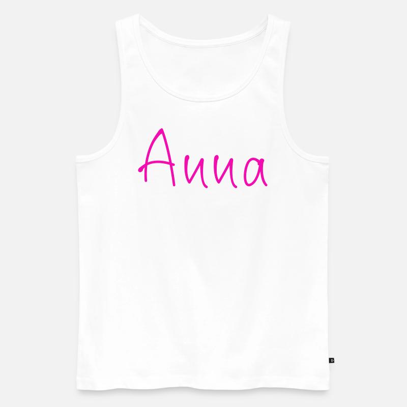 Anna - Männer Premium Bio Tank Top - Weiß