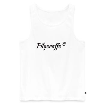 pilgeraffe - Männer Premium Bio Tank Top - Weiß - Vorne - Michal (187cm)